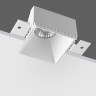370997 Белый встраиваемый безрамочный квадратный спот для ГКЛ потолков (с механизмом Click Clack) лампа GU10 Novotech NIMBUS WIR