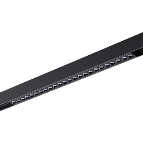 359932 Черный трековый линейный светильник 44см с перекл. цв. темп. 3000;4000;6000К (токопроводящий) 220В 24Вт 24° 1560Лм CRI90 Novotech VECTOR