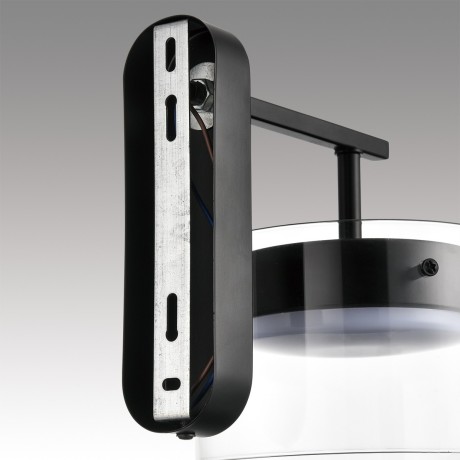 8232/1W COMFI черный/прозрачный, металл/стекло Бра LED GX70 1*10W 220V NATALINA