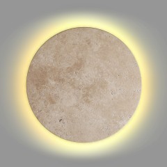 6625/15WL HIGHTECH ODL24 бежевый/металл/травертин Настенный светильник IP20 LED 15W 3000K 220V TRAVERTINO