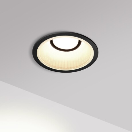 Novotech CLARTE 359874 Черный круглый встраиваемый светильник диаметром 80мм, с CCT переключателем цветовой температуры LED 7Вт 360Лм CRI≥90 70° 3000-4000-6000К IP20 220V (коэффициент пульсации<1%)