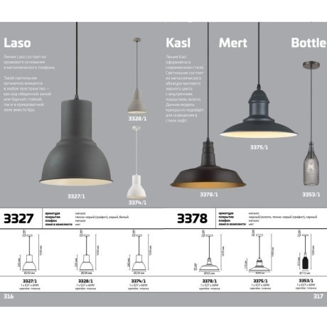 Подвесной светильник с 1 плафоном Odeon Light 3353/1 BOTTLE под лампу 1xE27 60W