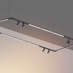 359364 Светодиодный модульный трековый светильник SMART (TUYA, Алиса, Bluetooth, Wi-Fi) Novotech Glat CRI90+ 3000-6000К 1920Лм 110° 24W