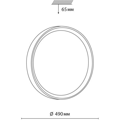 Настенно-потолочный светильник Sonex 7603/EL WOODI IP43 светодиодный LED 72W