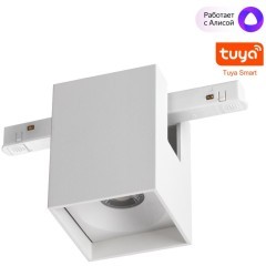 Трековый светильник диммируемый со сменой цв.температуры, пульт ДУ/Tuya Smart Life IP20 LED 10W 48V 3000-6000K Novotech FLUM 359518