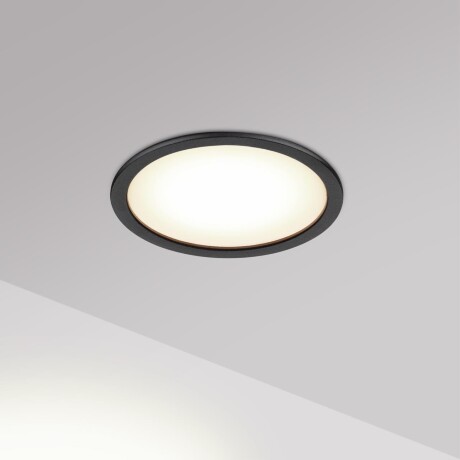 Novotech LANTE 359878 Черный встраиваемый светильник диаметром 81мм, плоский матовый рассеиватель, с CCT переключателем цветовой температуры LED 12Вт 550Лм CRI≥90 100° 3000-4000-6000К IP20 220V (коэффициент пульсации<1%)
