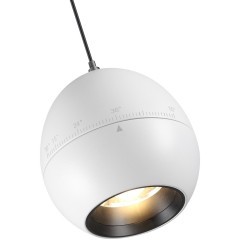 Светильник подвесной с механизмом регулировки высоты, провод 2м LED 7W 3000K 760Лм Novotech SFERO 359341