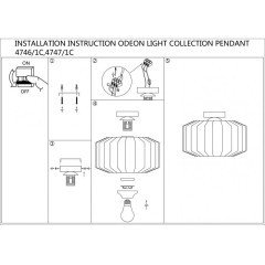 Настенно-потолочный светильник Odeon Light 4746/1C BINGA под лампу 1xE27 1*60W