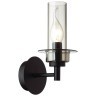 6555/1W CLASSI LN24 черный/дымчатый/металл/стекло Бра E14 1*40W 220V MADONNA