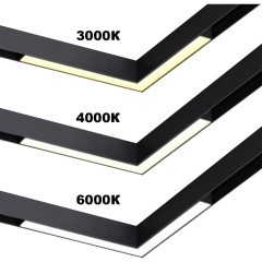 359945 Черный трековый угловой светодиодный SMART светильник, диммирование, упр. цветностью 3000-6000К, через пульт ДУ/Tuya Smart Life/Алиса 20Вт 120° 1200Лм CRI90 Novotech VECTOR