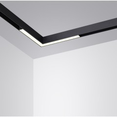 359945 Черный трековый угловой светодиодный SMART светильник, диммирование, упр. цветностью 3000-6000К, через пульт ДУ/Tuya Smart Life/Алиса 20Вт 120° 1200Лм CRI90 Novotech VECTOR