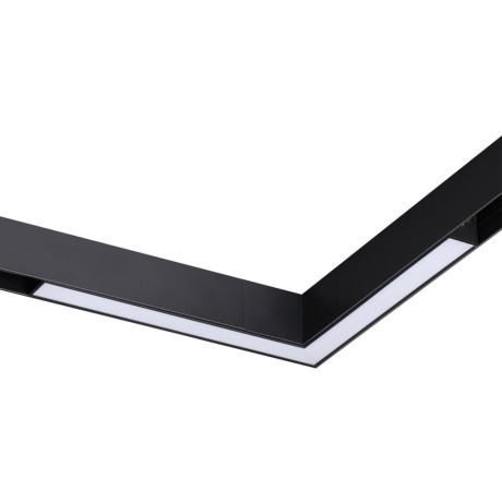 359945 Черный трековый угловой светодиодный SMART светильник, диммирование, упр. цветностью 3000-6000К, через пульт ДУ/Tuya Smart Life/Алиса 20Вт 120° 1200Лм CRI90 Novotech VECTOR