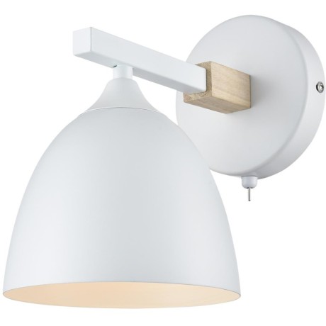 8095/1W MODERNI LN25 белый/белый металл, дерево/металл Бра Е27 1*60W 220V COLANGE