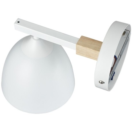 8095/1W MODERNI LN25 белый/белый металл, дерево/металл Бра Е27 1*60W 220V COLANGE