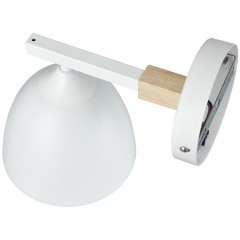 8095/1W MODERNI LN25 белый/белый металл, дерево/металл Бра Е27 1*60W 220V COLANGE