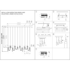 5106/52L  Люстра линейная Odeon Light L-VISION LED Ra90 Lm2472 52W 4000K FLOW