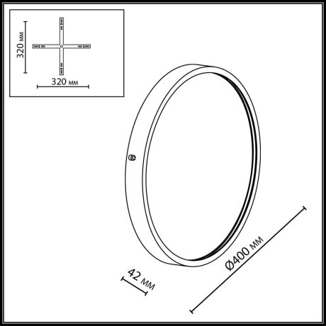 Настенный светильник IP20 LED 10W 816Лм 3000K 220-240V LAVANDA 7169/10WL