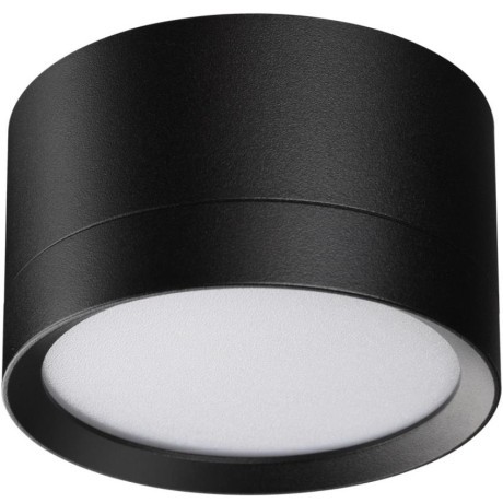 371034 Черный накладной спот-цилиндр высотой 5см под лампу GX53 макс 12Вт 220-240V IP20 Novotech LIRIO