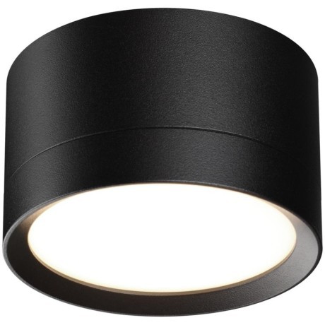 371034 Черный накладной спот-цилиндр высотой 5см под лампу GX53 макс 12Вт 220-240V IP20 Novotech LIRIO