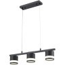 8240/3 COMFI LN25 черный, металл/акрил Светильник подвесной LED GX53 3*7W 220V LANIKA