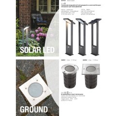 Уличный светильник встраиваемый в дороги и стены Novotech 369951 GROUND IP67 под лампу 1xGU10 9W