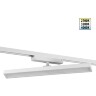 Novotech STRATUS 359776 Белый однофазный двужильный трековый светодиодный светильник, линейный 40см, поворотный, CCT перекл. цветовой температуры, LED 24Вт 1384Лм 2700;3200;4000К CRI90 105° IP20 220В, коэф. пульсации < 1%