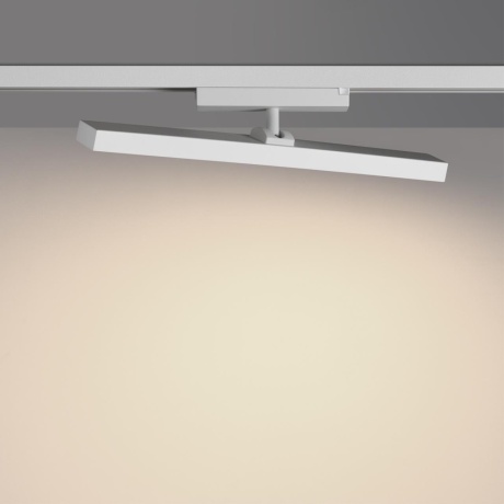 Novotech STRATUS 359776 Белый однофазный двужильный трековый светодиодный светильник, линейный 40см, поворотный, CCT перекл. цветовой температуры, LED 24Вт 1384Лм 2700;3200;4000К CRI90 105° IP20 220В, коэф. пульсации < 1%