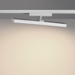 Novotech STRATUS 359776 Белый однофазный двужильный трековый светодиодный светильник, линейный 40см, поворотный, CCT перекл. цветовой температуры, LED 24Вт 1384Лм 2700;3200;4000К CRI90 105° IP20 220В, коэф. пульсации < 1%