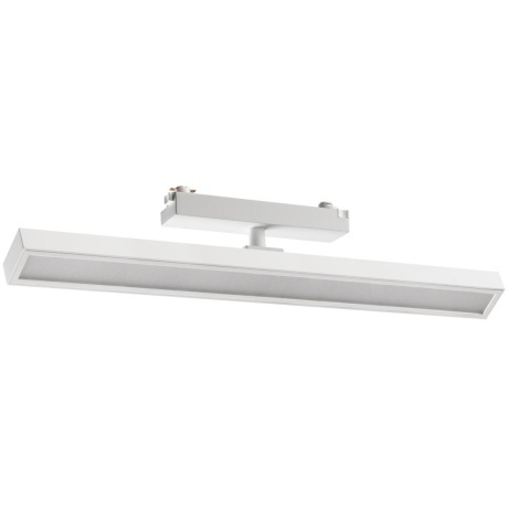 Novotech STRATUS 359776 Белый однофазный двужильный трековый светодиодный светильник, линейный 40см, поворотный, CCT перекл. цветовой температуры, LED 24Вт 1384Лм 2700;3200;4000К CRI90 105° IP20 220В, коэф. пульсации < 1%
