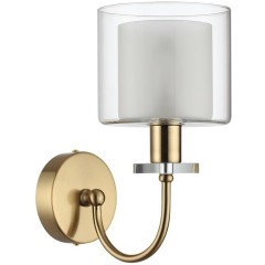 5088/1W CLASSIC ODL25 655 античная бронза/стекло Бра E14 1*40W SAGA