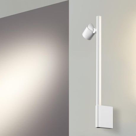 359312 OVER NT24 000 белый Светильник настенный диммируемый (выключатель) IP20 LED 7W+7W 4000K 220-240V FERMO