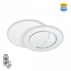 Светильник LED 60Вт 3000-6000К IP20 пульт ДУ Sonex STARS 7740/60L