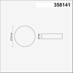 Встраиваемый светильник Novotech 358141 MON светодиодный LED 12W