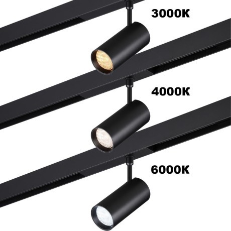 359959 Трековый светодиодный SMART светильник с антибликовым фильтром 220В, 18Вт, 3000-6000К, 1080Лм, CRI90 пульт ДУ/Tuya Smart Life/Алиса Novotech VECTOR