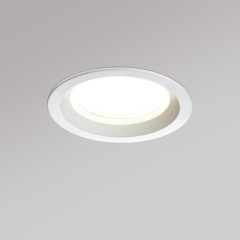 359844 Белый круглый светодиодный светильник с перекл. цв. температуры 15W 1500Лм 2700;3200;4000К 120° UGR16 CRI95 IP44 Novotech FLUO