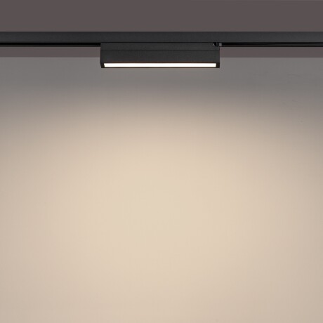 Novotech ITER 359783 Черный линейный однофазный двухжильный трековый светильник, 20см, с CCT переключением цветовой температуры, LED 12Вт 697Лм CRI≥90 108° 2700-3200-4000К IP20 220V