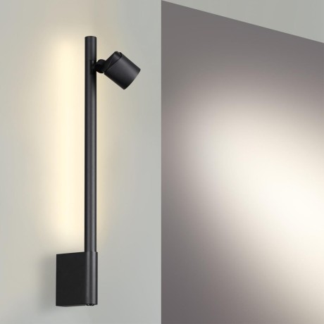 359313 OVER NT24 000 черный Светильник настенный диммируемый (выключатель) IP20 LED 7W+7W 4000K 220-240V FERMO