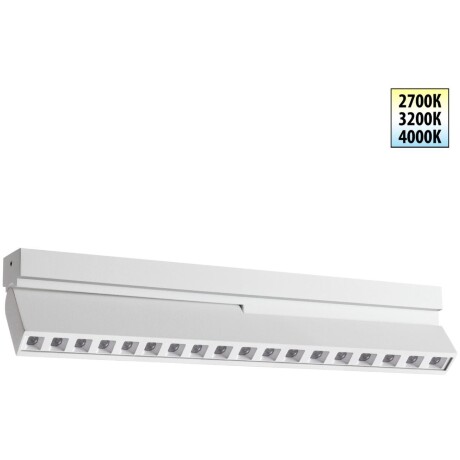 Novotech EOS 359764 Белый накладной поворотный светодиодный светильник книжка шириной 30см, глазковые светодиоды, CCT перекл. цветовой температуры на драйвере, LED 18Вт 872Лм CRI90 26° 2700;3200;4000К IP20 220В, коэф. пультсации < 1%