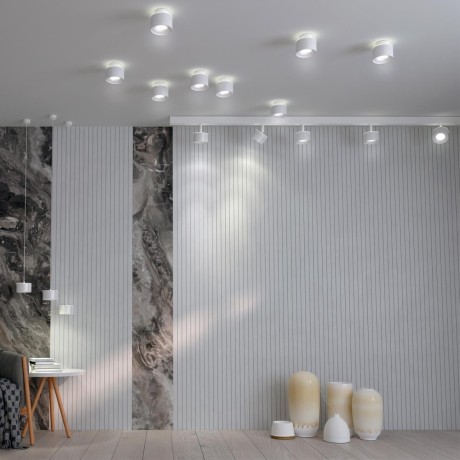 Накладной потолочный светильник Novotech 358970 Giro светодиодный LED 12W вниз + 3W вверхW