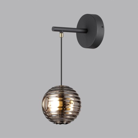 5041/12WL MODERN ODL24 425 черн./золото/дымчатый/металл/стеко Бра LED 12W 4000К 1526Лм TRONI