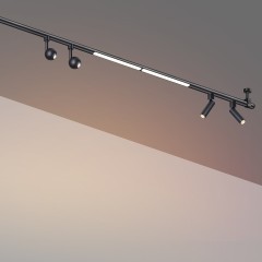 359363 Светодиодный модульный трековый светильник SMART (TUYA, Алиса, Bluetooth, Wi-Fi) Novotech Glat CRI90+ 3000-6000К 1280Лм 110° 16W