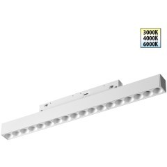 359622 Трековый светильник Novotech SHINO с переключ. цв. темпер. IP20 LED Ra90 Lm1170 3000К\4000К\6000К 18W 48V FLUM