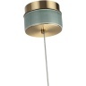 Odeon Light LULU 5452/6L Декоративный светодиодный подвесной светильник с зеленым керамическим плафоном и бронзовым основанием 6W 3000K CRI80 550Лм