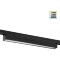 Novotech ITER 359788 Черный линейный однофазный трехжильный трековый светильник, 40см, с CCT переключением цветовой температуры, LED 24Вт 1294Лм CRI≥90 108° 2700-3200-4000К IP20 220V