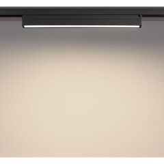 Novotech ITER 359788 Черный линейный однофазный трехжильный трековый светильник, 40см, с CCT переключением цветовой температуры, LED 24Вт 1294Лм CRI≥90 108° 2700-3200-4000К IP20 220V