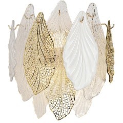 5052/3W HALL ODL24 507 золото/белый/прозрачный/металл/стекло/фарфор/металл Бра E14 3*40W LACE