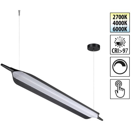 Светильник подвесной дим. со сменой цвет. темп. (сенсор) IP20 LED 2700/4000/6000K Novotech ALA 359544