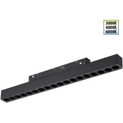 359623 Трековый светильник Novotech SHINO с переключ. цв. темпер. IP20 LED Ra90 Lm1170 3000К\4000К\6000К 18W 48V FLUM