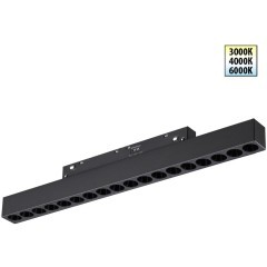 359623 Трековый светильник Novotech SHINO с переключ. цв. темпер. IP20 LED Ra90 Lm1170 3000К\4000К\6000К 18W 48V FLUM