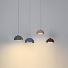 Odeon Light LULU 5452/6LA Декоративный светодиодный подвесной светильник с синим керамическим плафоном и бронзовым основанием 6W 3000K CRI80 550Лм